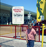 The Adventures of Tom Sawyer - old Glendale sign in back